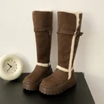 Women’s Snow Boots – Suede & Warm Wool Lined - Image 3