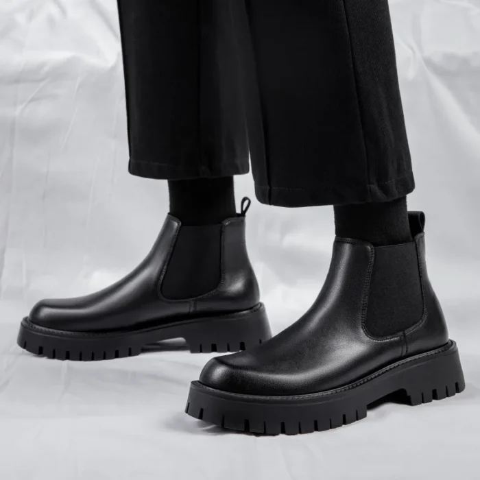 Men’s Chelsea Boots – Classic Leather & Thick Sole - Image 3