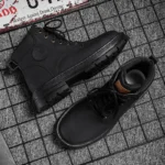 Men’s High-Top Boots – Leather & Anti-Slip - Image 3