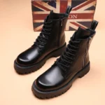 Men’s Leather Boots – Motorcycle & Winter Style - Image 2