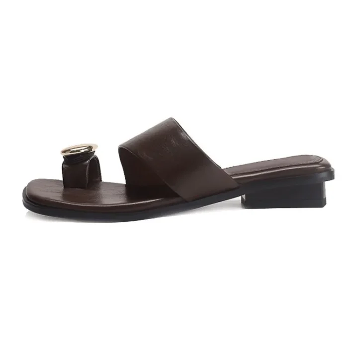 Women Slippers 2025 Summer Fashion Ladies Open Toed Sandals Flip Flops Solid Color Beach Slippers Slides Women Zapatos De Mujer - Image 6