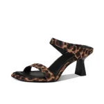 New 2025 Sexy Leopard Print Open-Toe Thin Heel Women's Slippers Summer Outdoor Wear Rubber Bottom Polyurethane Material - Image 2