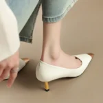 Women’s Heels – Nude Color & Metal Detail - Image 3