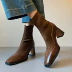 Women’s Ankle Boots – Square Toe & Thick Heel - Image 3