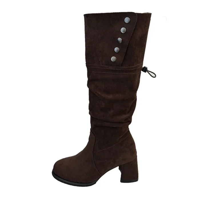 Women’s Knee-High Boots – Vintage & Slip-On Style - Image 2