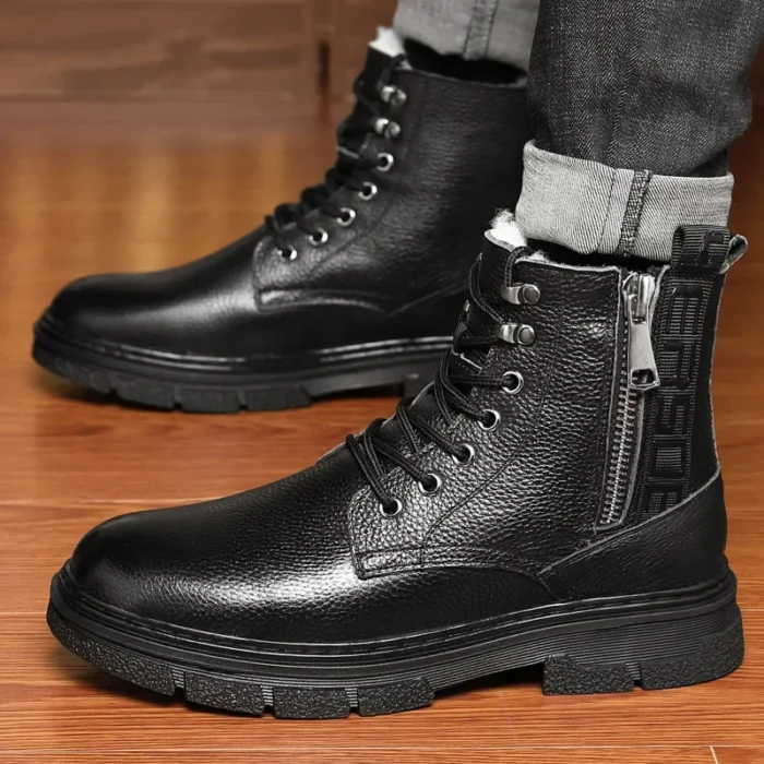 Men’s Winter Boots – Leather & Wool Lined - Image 4
