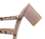 【Measure your feet length before order】Rivets Strappy Luxury Designer Women Elegant Slide Sandals Block High Heel Shoe 75-CHC-33 - Image 9