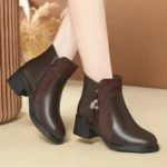 Women’s Ankle Boots – Soft Leather & Fur Lined - Image 2