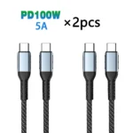 UGOURD PD240W Ultra Fast Charge Cable Type Usb C 100W type c Charger Cable for iphone 15 xiaomi MacBook Pro With E-Marker chip - Image 13