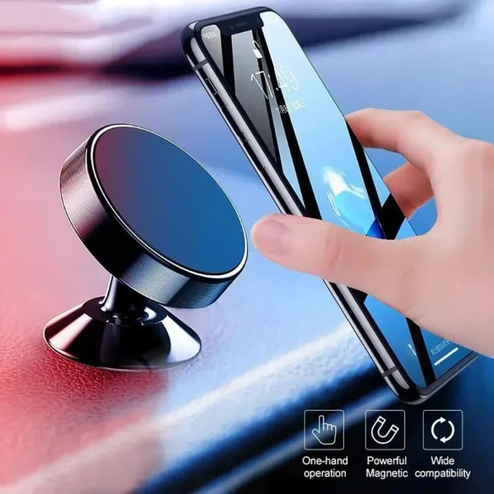 Magnetic Phone Holder for Car, Magnetic Car Mount for Cell Phone, 360° Rotation Universal Car Holder Fits All Smartphones - Image 2