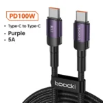 Toocki 100W Type C to USB C Cable PD 3.0 Quick Charge 4.0 Fast Charging Type C to Type C for iPhone 15 Macbook Samsung Xiaomi - Image 8