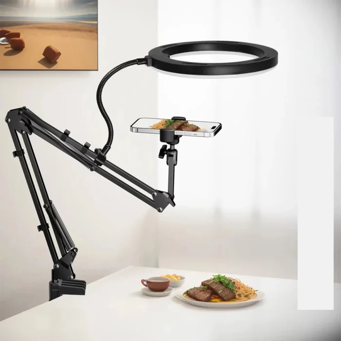 Live Stand Mobile Phone Professional Overhead Lighting Fixed Shooting Camera With Instructi Recording Video Selfie Stick - Image 4