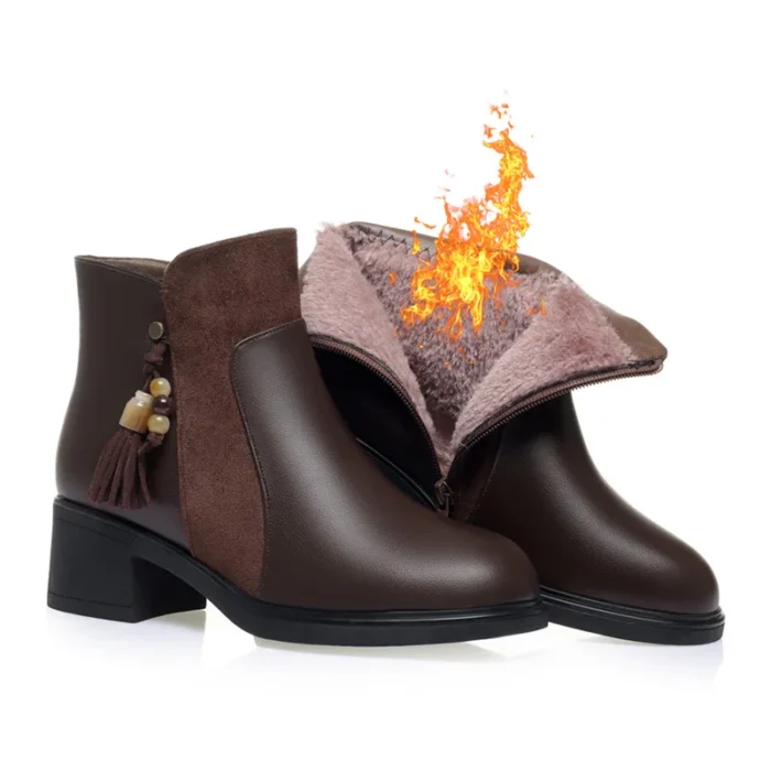 Women’s Ankle Boots – Soft Leather & Fur Lined - Image 6