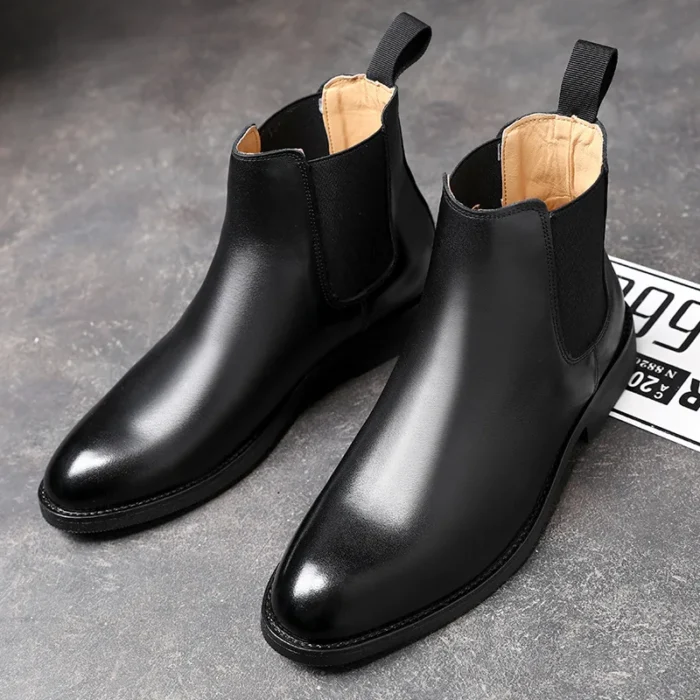 Men’s Chelsea Boots – Genuine Leather & Retro Style - Image 2