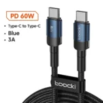 Toocki 100W Type C to USB C Cable PD 3.0 Quick Charge 4.0 Fast Charging Type C to Type C for iPhone 15 Macbook Samsung Xiaomi - Image 12