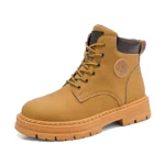 Men’s High-Top Boots – Leather & Anti-Slip