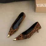 Leopard Print Stiletto Pumps - Image 9