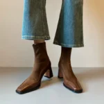 Women’s Ankle Boots – French Retro High Heel - Image 6