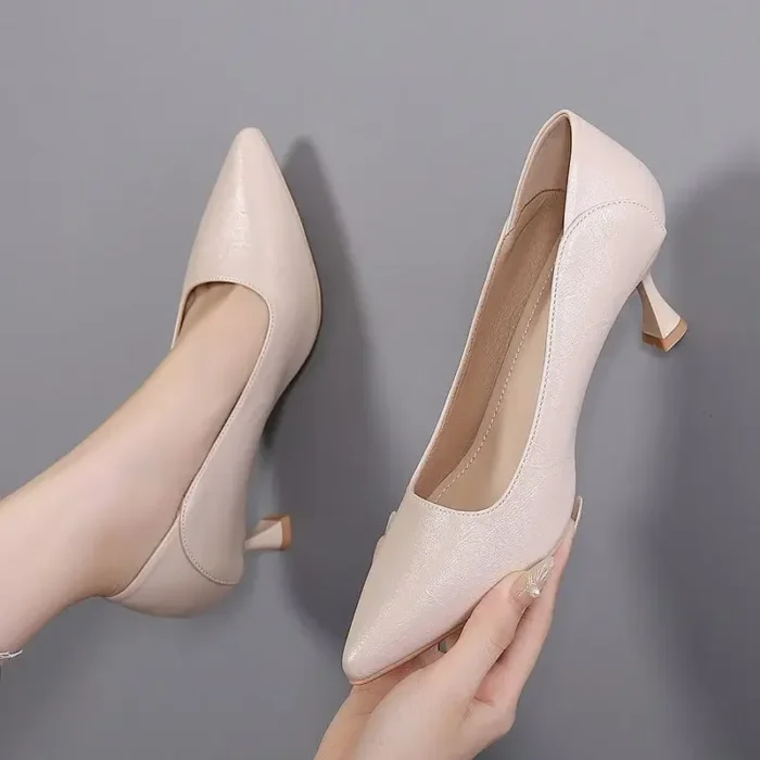 Women’s Work Heels – Soft Leather & Comfort Fit - Image 1