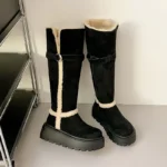 Women’s Snow Boots – Suede & Warm Wool Lined - Image 2