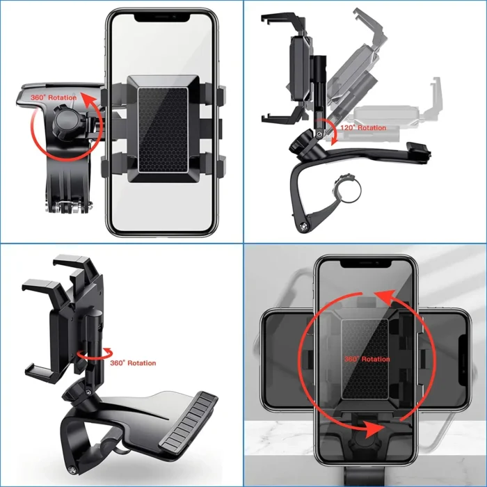 1200° Rotating Phone Car Holder Flexible Dashboard Car Phone Stand for IPhone 15 Mobile Phone Grip Auto Telefoon Soporte Coche - Image 6