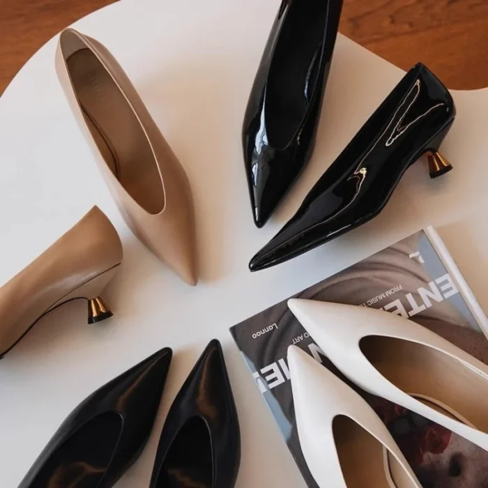 Women’s Pumps – Pointed Toe & Low Heel - Image 1