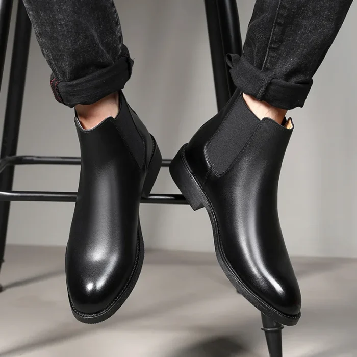Men’s Chelsea Boots – Genuine Leather & Retro Style - Image 5