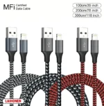 1M 2M 3M USB A To Lightning MFi Certified  Cable For iPhone 14 13 12 11 X XR Pro Max Fast Charging Cable Charger Data Wire Cord - Image 15