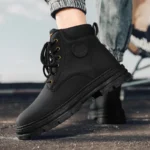 Men’s High-Top Boots – Leather & Anti-Slip - Image 5
