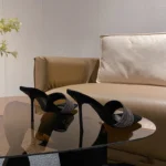 Bling Bling Luxury Crystal Square toe Women Slippers Sandals Fashion Narrow band Stiletto High heels Mules Slides Modern Shoes - Image 7