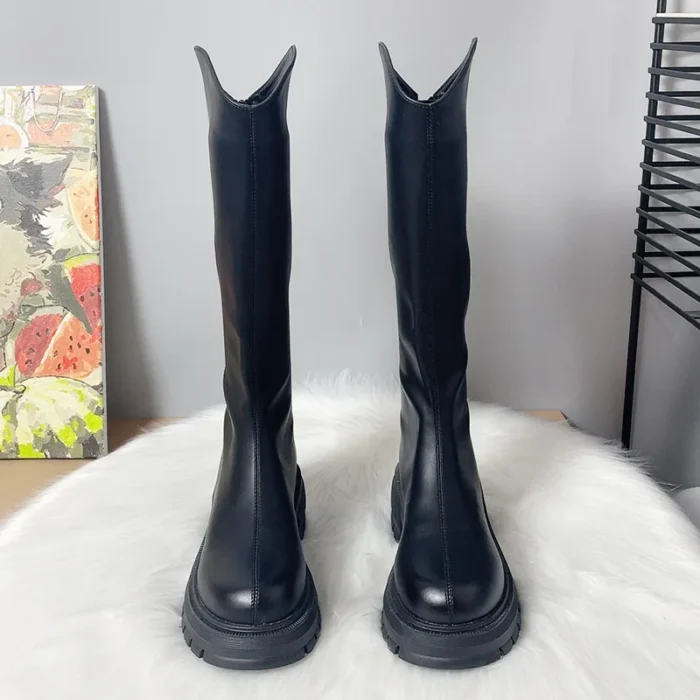 Women’s Long Boots – Fleece Lined & Platform Style - Image 3