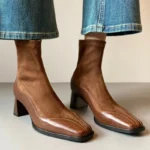 Women’s Ankle Boots – Square Toe & Thick Heel - Image 5