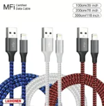 1M 2M 3M USB A To Lightning MFi Certified  Cable For iPhone 14 13 12 11 X XR Pro Max Fast Charging Cable Charger Data Wire Cord - Image 12