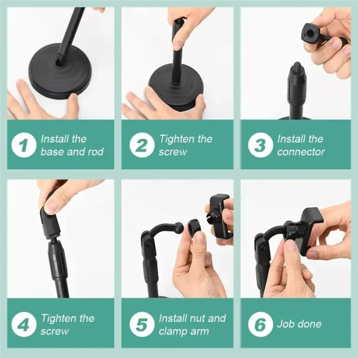 Multifunc Desktop Lazy Cell Phone Holder Tablet Live Broadcast Bracket Adjustable Extension Support Bracket Broadcast for TikTok - Image 6