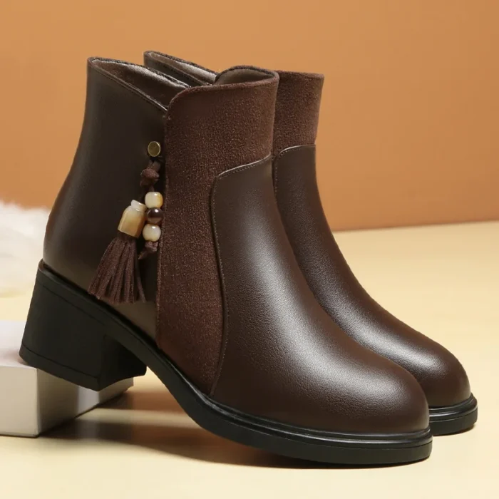 Women’s Ankle Boots – Soft Leather & Fur Lined - Image 4