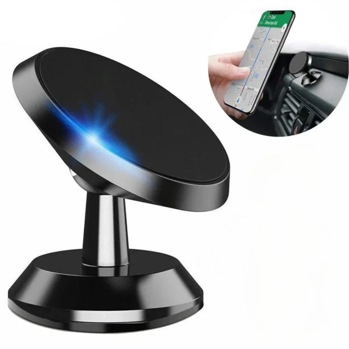 Magnetic Phone Holder for Car, Magnetic Car Mount for Cell Phone, 360° Rotation Universal Car Holder Fits All Smartphones - Image 1