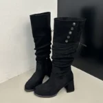 Women’s Knee-High Boots – Vintage & Slip-On Style - Image 4