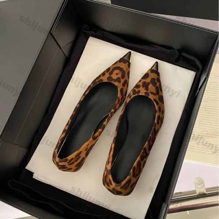Leopard Print Stiletto Pumps - Image 4
