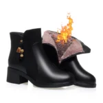 Women’s Ankle Boots – Soft Leather & Fur Lined