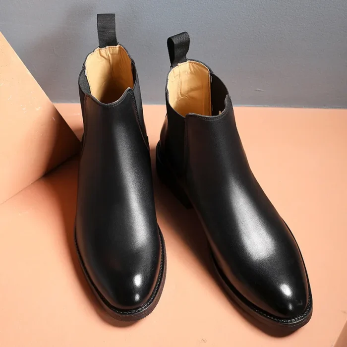 Men’s Chelsea Boots – Genuine Leather & Retro Style - Image 4