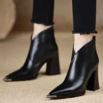 Women’s Ankle Boots – Pointed Toe & Fleece Lined - Image 2