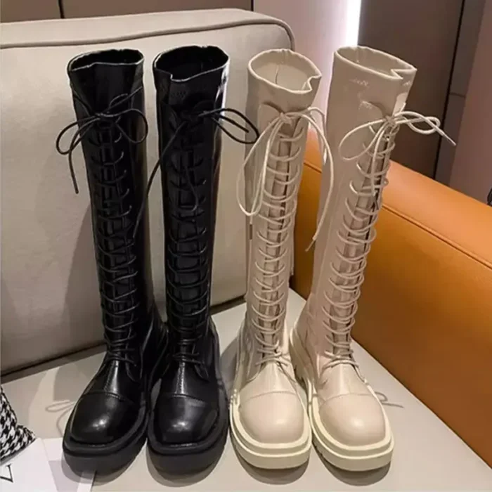 Women’s Ankle Boots – Knight Style & Flat Sole - Image 1