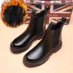 Men’s Leather Boots – Motorcycle & Winter Style - Image 8