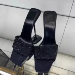 Sexy Sandals Women's Summer High Heels Thin Heel Strap Slip-On Shoes Outdoor Wear Rubber Sole Polyurethane Upper Footwear - Image 5