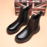 Men’s Leather Boots – Motorcycle & Winter Style - Image 4