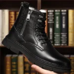 Men’s Winter Boots – Leather & Wool Lined