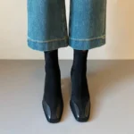 Women’s Ankle Boots – French Retro High Heel - Image 2