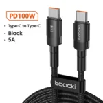 Toocki 100W Type C to USB C Cable PD 3.0 Quick Charge 4.0 Fast Charging Type C to Type C for iPhone 15 Macbook Samsung Xiaomi - Image 13