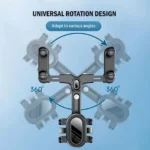 360 Rotating Car Phone Holder Rearview Mirror Mount Car Phone Bracket Navigation GPS Stand Foldable Mobile Cell Support in Car - Image 2